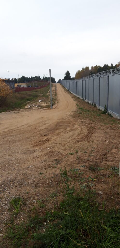 Der Grenzzaun an der polnisch-belarussischen Grenze.